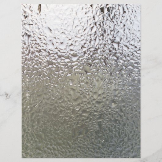 Waterdruppels op glas flyer (Voorkant)