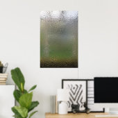 Waterdruppels op glas poster (Thuiskantoor)