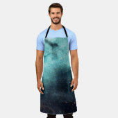 Waterdruppels op glas schort (Gedragen)