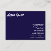 Waterdruppels op glas visitekaartje (Achterkant)