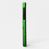 Waterdruppels op groene achtergrond, koel en nat Case-Mate iPhone case (Achterkant/links)
