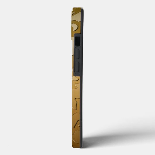 Waterdruppels op koper geborsteld metaal Case-Mate iPhone case (Achterkant / Links)