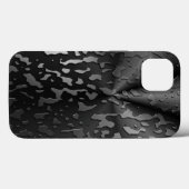 Waterdruppels op zwart glas Case-Mate iPhone case (Achterkant (horizontaal))