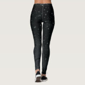 waterdruppels op zwart raam leggings (Achterkant)
