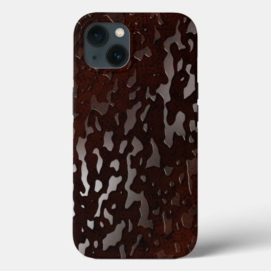 Waterdruppels: pompwater op houten graan Case-Mate iPhone case (Achterkant)