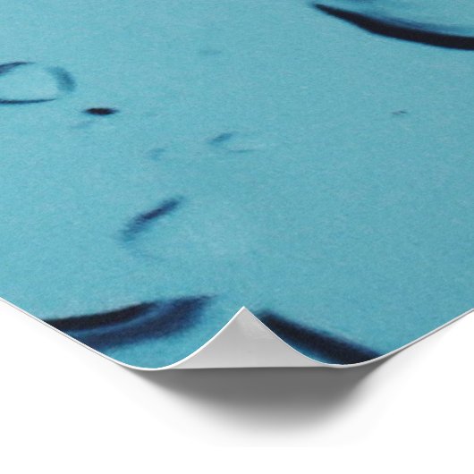 Waterdruppels Poster (Hoek)