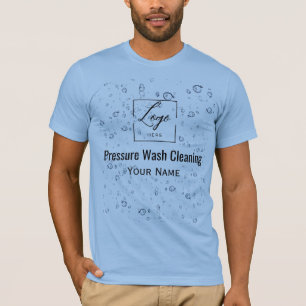 Waterdruppels Qr-code Drukwas T-shirt