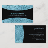 Waterdruppels Slogans Visitekaartjes (Voorkant / Achterkant)