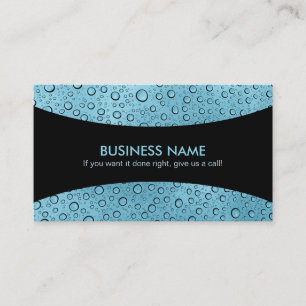 Waterdruppels Slogans Visitekaartjes