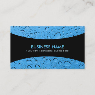 Waterdruppels Slogans Visitekaartjes
