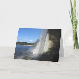 Waterfall 1, Venezolaanse Oerwoud Landscape Fine A Kaart