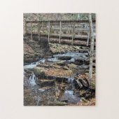 Waterfall and bridge Puzzle Legpuzzel (Verticaal)
