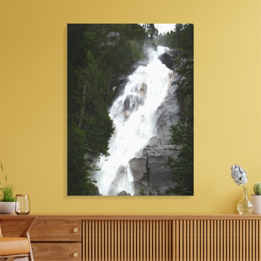 Waterfall Art Print Shannon Herfsten BC Art Canvas (Insitu (Woonkamer))