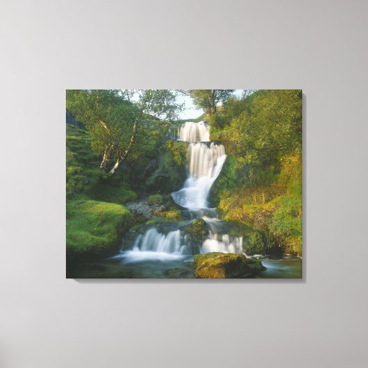 Waterfall, eiland Skye, Schotland Canvas Afdruk (Voorkant)