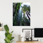 Waterfall en Cliff Poster (Thuiskantoor)