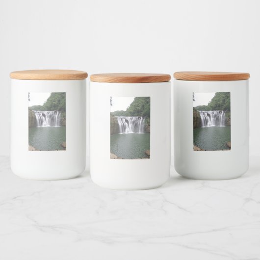 Waterfall Food Container Label Voedselcontainer Etiket (Flessen)