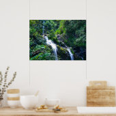 Waterfall in Maui Hawaii Poster (Keuken)