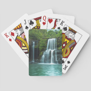 Waterfall Klong Chao   eiland Koh Kood Pokerkaarten