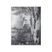 Waterfall Landscape Natuur Adventure Ink Schets Notitieblok (Gedraaid)