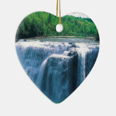 Waterfall Letchworth State Park New York Keramisch Ornament (Rechts)