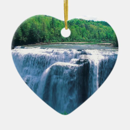 Waterfall Letchworth State Park New York Keramisch Ornament (Voorkant)
