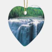 Waterfall Letchworth State Park New York Keramisch Ornament (Links)