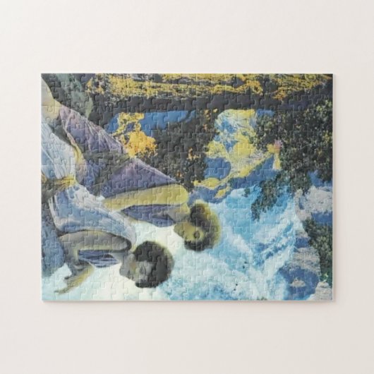 Waterfall - Maxfield Parrish Legpuzzel (Horizontaal)