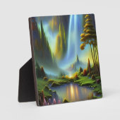 Waterfall Mountain Valley Fotoplaat (Voorkant)