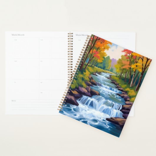 Waterfall Nature Landscape Painting (Devant avec enveloppe)