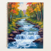 Waterfall Nature Landscape Painting (Devant)
