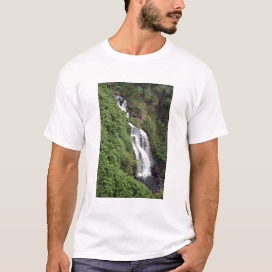 Waterfall Near Hilo, Hawaii T-shirt (Voorkant)