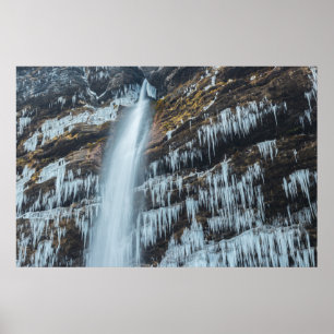 Waterfall Peričnik in Mojstrana, Slovenië Poster