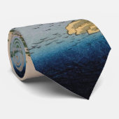 Waterfall River  Ukiyo-e Japanse kunst Stropdas (Opgerold)