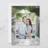 Waterfall Wedding Foto Save the Date (Achterkant)