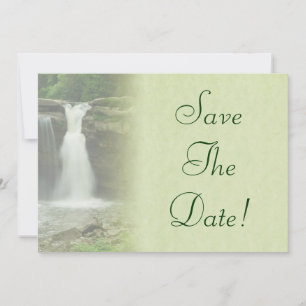Waterfall Wedding Save the Date Kaart