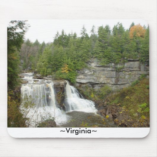 Waterfall West Virginia Mousepad Muismat (Voorkant)