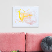 Waterfall zilveren canvas Print (Insitu (Woonkamer))