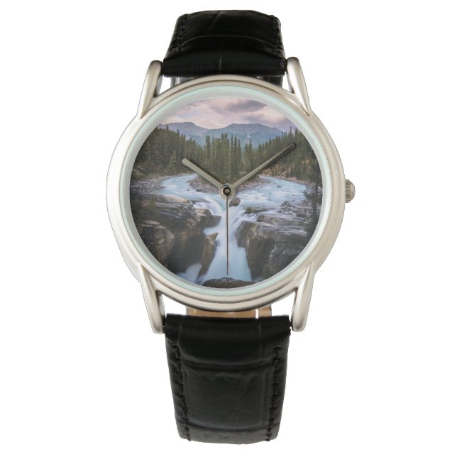 Waterfalls | Jasper National Park, Canada Horloge (Voorkant)