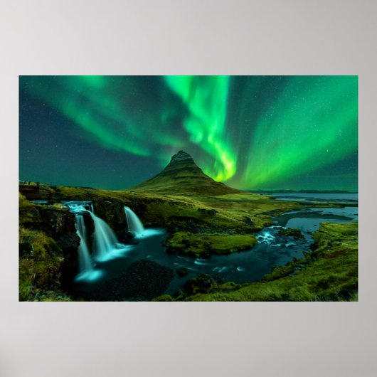 Waterfalls | Kirkjufellfoss Waterfall, Iceland Poster (Voorkant)