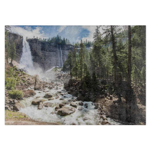 Waterfalls | Nevada Fall, Yosemite, CA Snijplank (Voorkant)