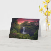 Waterfalls | Rainbow Falls, Hilo, Hawaii Kaart (Gele Bloem)