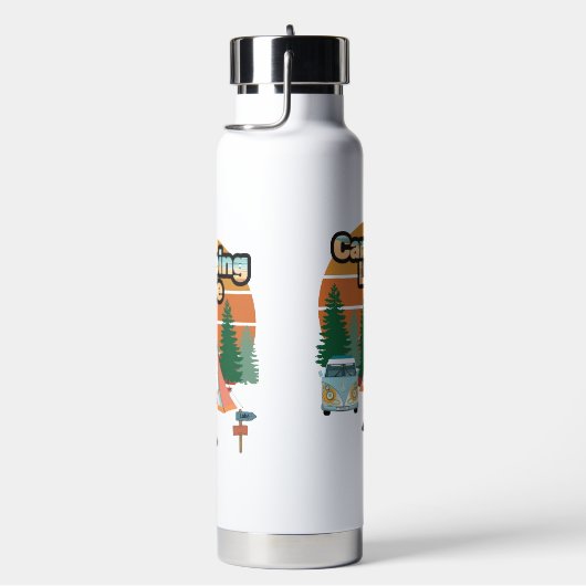 Waterfles Camping leven (Rechts)