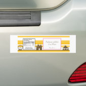 Waterfles Etiket Carnaval Bumpersticker (Op auto)