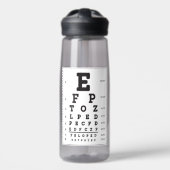 Waterfles Eye Chart (Voorkant)