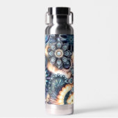 Waterfles geïsoleerde custom design yoga gear (Voorkant)