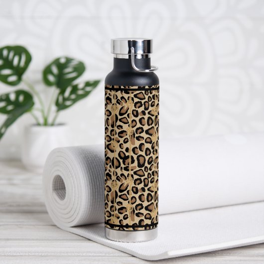 Waterfles Luipaardprint (Yoga)