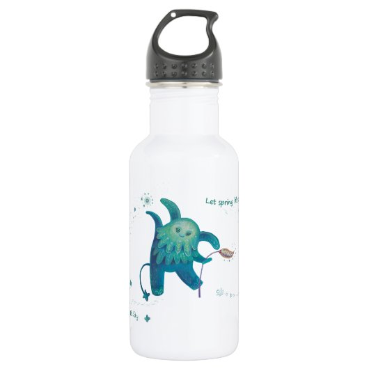 waterfles met bronheld (Voorkant)