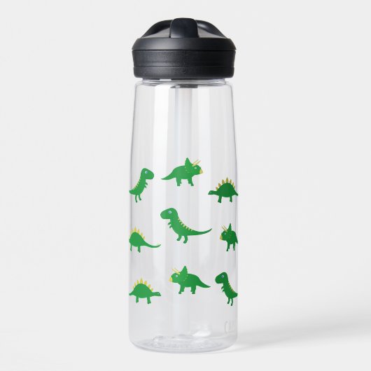 Waterfles met dinosauriërs (Voorkant)