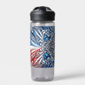 Waterfles met Franse kleuren Design (Voorkant)