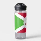 Waterfles met vlag van Burundi (Voorkant)